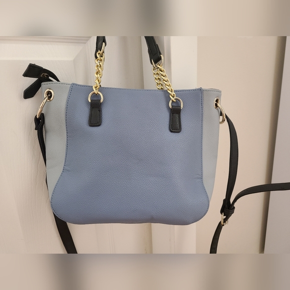 Guess Salina Color Block Satchel - Blue - Picture 2 of 3